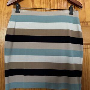 Ann Taylor striped knit pencil skirt size 6